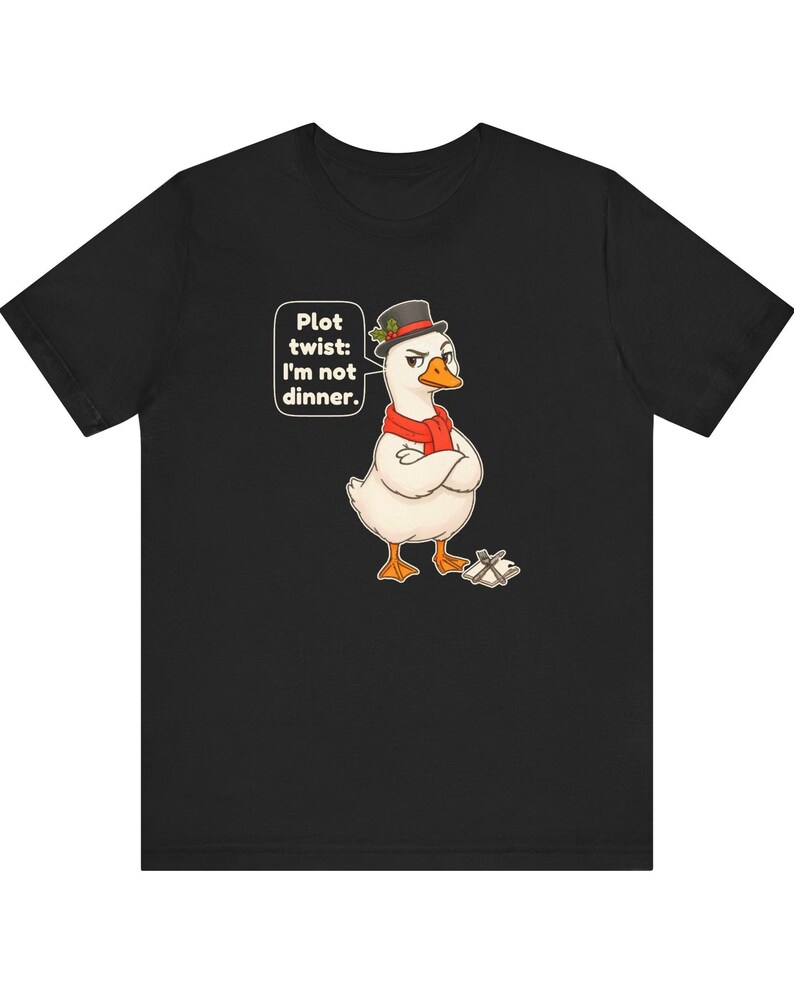 Christmas Goose Shirt, Funny Christmas Carol Tee, English Teacher Gift, Book Lover Gift, Cute Goose Lover Holiday Shirt, Chibi Watercolor bild 5