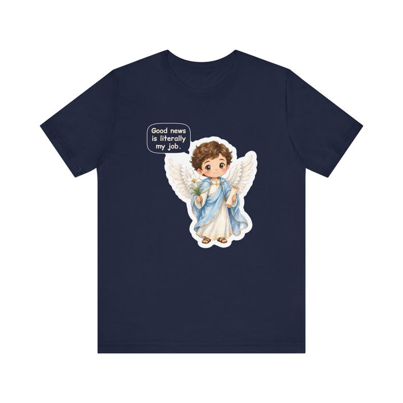 Saint Gabriel the Archangel Shirt, Postal Worker Gift, Good News Is Literally My Job, Tee for Mail Carriers, Advent and Confirmation Bild 7
