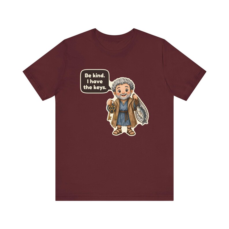 Saint Peter the Apostle Shirt, Church Usher Gift, Keeper of the Keys, Catholic Tee for Church Greeters, Confirmation and Baptism image 11