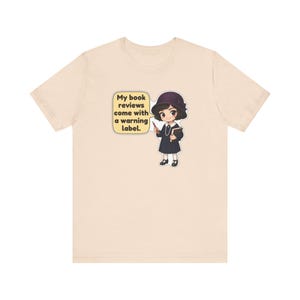 Dorothy Parker Shirt, Book Lover Gift, My Book Reviews Come With a Warning Label, Funny Tee for Writers and Librarians Bild 6