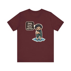Heraclitus Shirt, Philosophy Teacher Gift, Same River Never Met Her, Philosophy Pun Tee for Deep Thinkers and Classics Fans zdjęcie 11