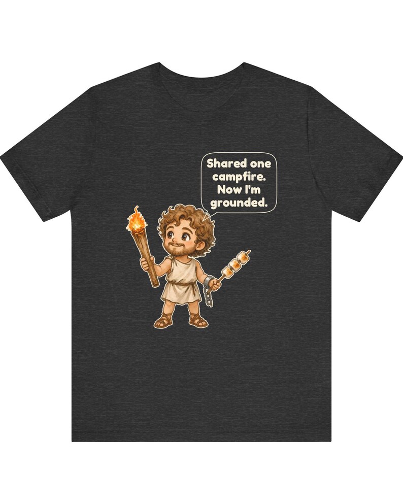 Prometheus Shirt, Funny Greek Mythology Tee, Fire Bringer Gift for Campers, Classics Teachers and Mythology Fans image 7