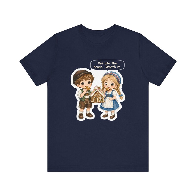 Hansel and Gretel Shirt, Sibling Gift, We Ate the House, Funny Gingerbread House Tee for Brothers, Sisters and Grimm Fairy Tale Fans image 7