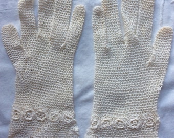 Vintage Knit Gloves