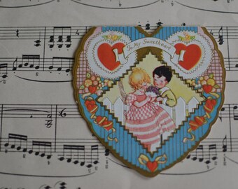 Vintage Valentine's Day Card Made in the USA