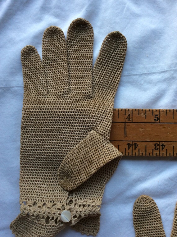 Vintage Knit Gloves - image 6