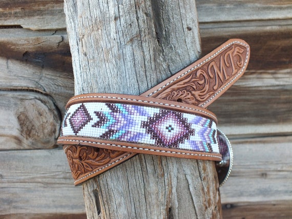 beaded western belts