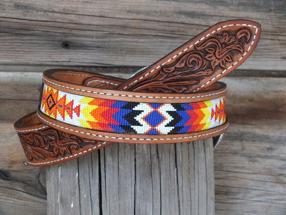Mens western 2025 beaded belts