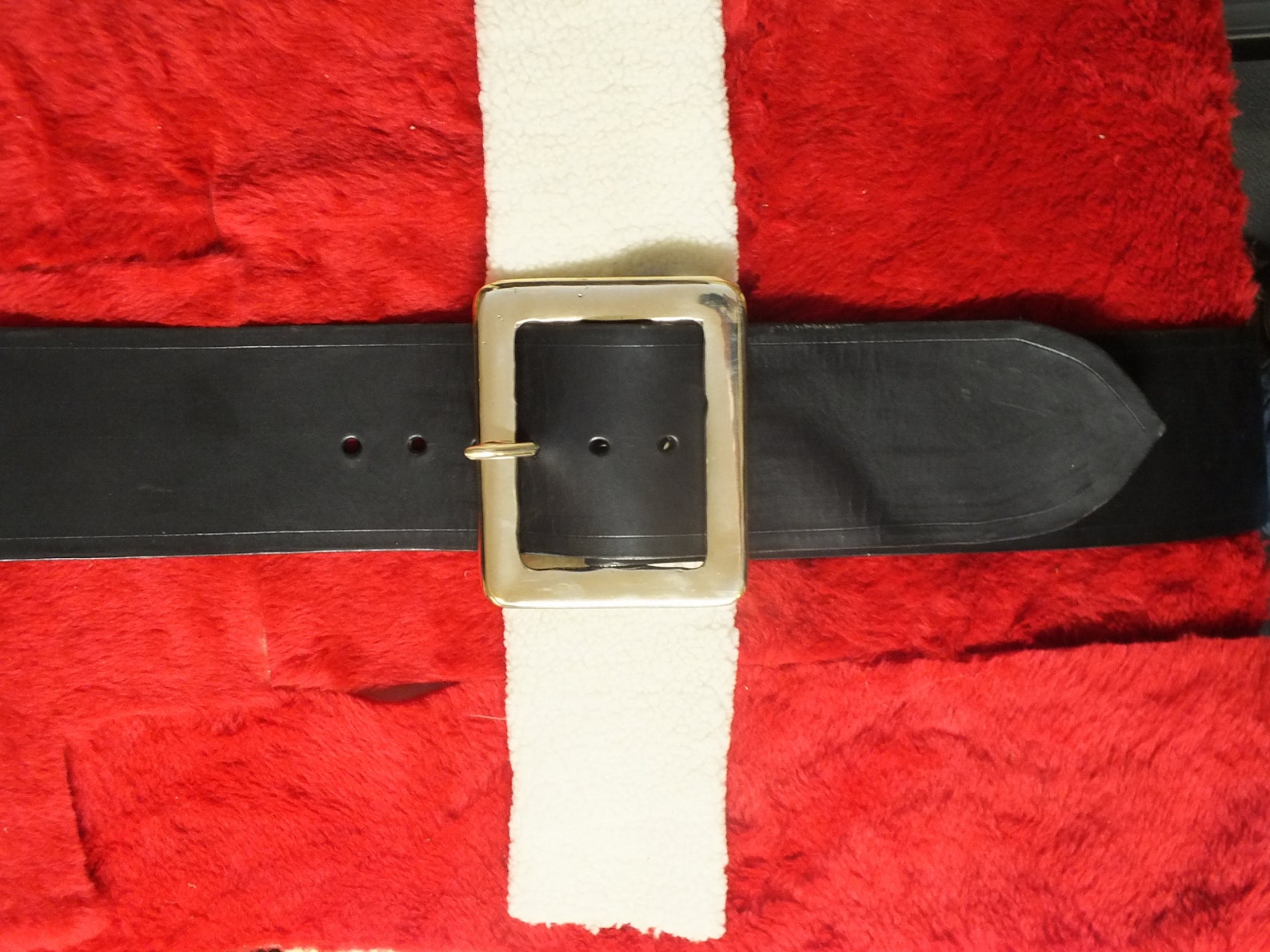 Custom Black Leather Santa Claus Belt | Etsy