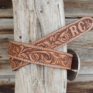 Western Leather Belt image 1