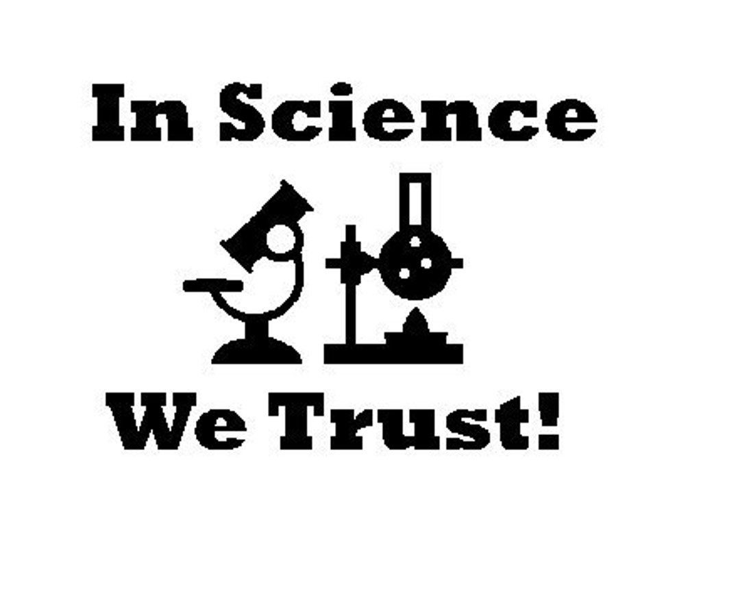 In Science We Trust SVG - Etsy