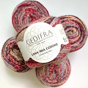 35% Off Lana Mia Cotone Sock Yarn Cotton Fingering Yarn 415 Yards image 2