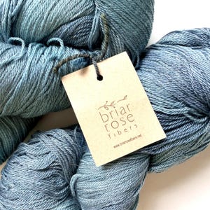 30% Off Briar Rose Fibers Sea Pearl Fingering, Merino Wool Tencel, 800yd 4oz image 2