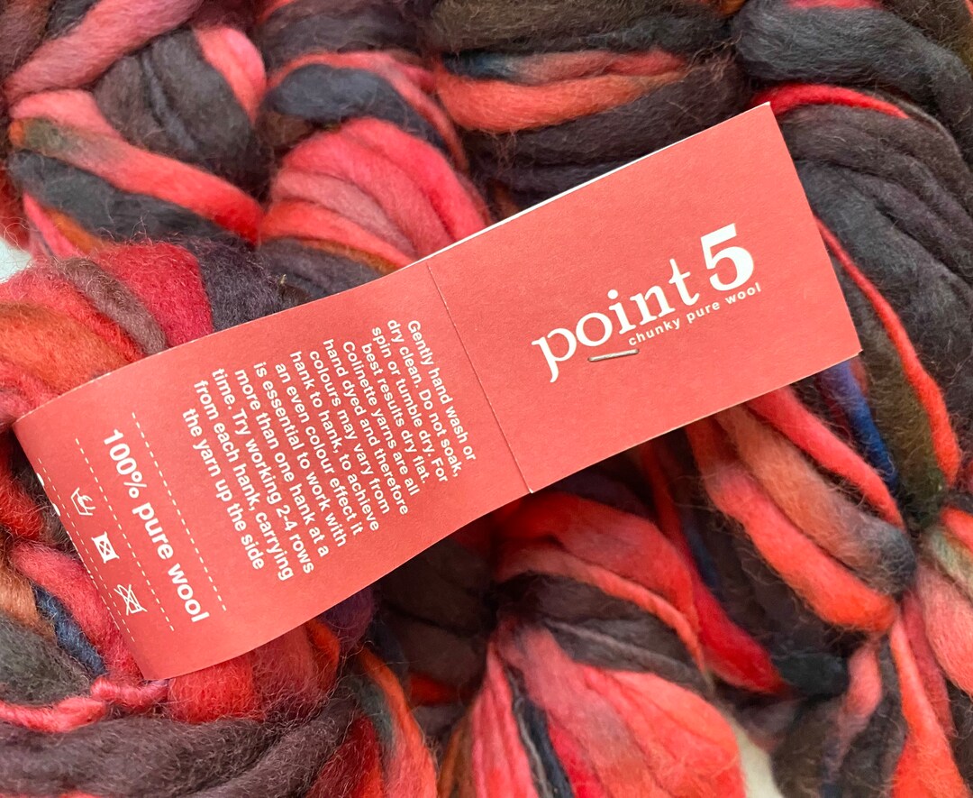 40 off Point Five Hand Dyed Wool Bulky Yarn Tapis Thick and