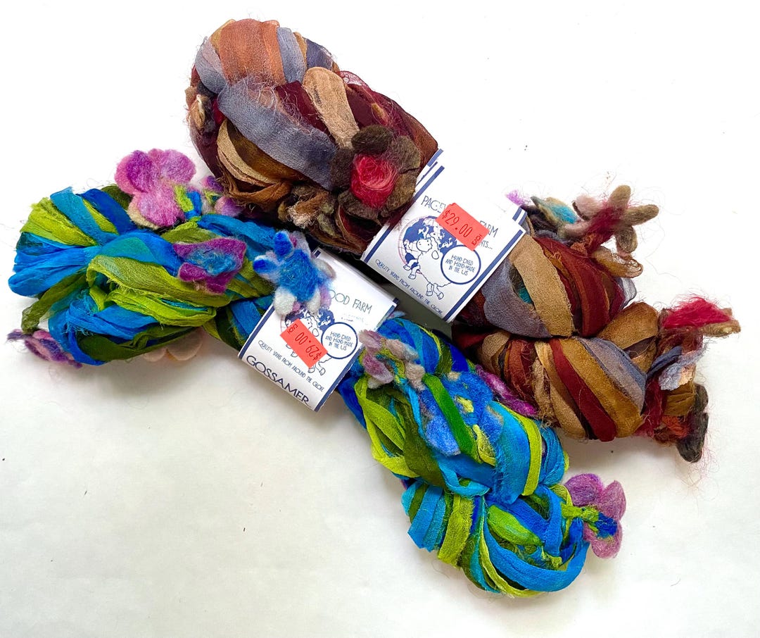 35% off Pagewood Farm Gossamer Silk Novelty Ribbon Yarn 65 Yards - Etsy