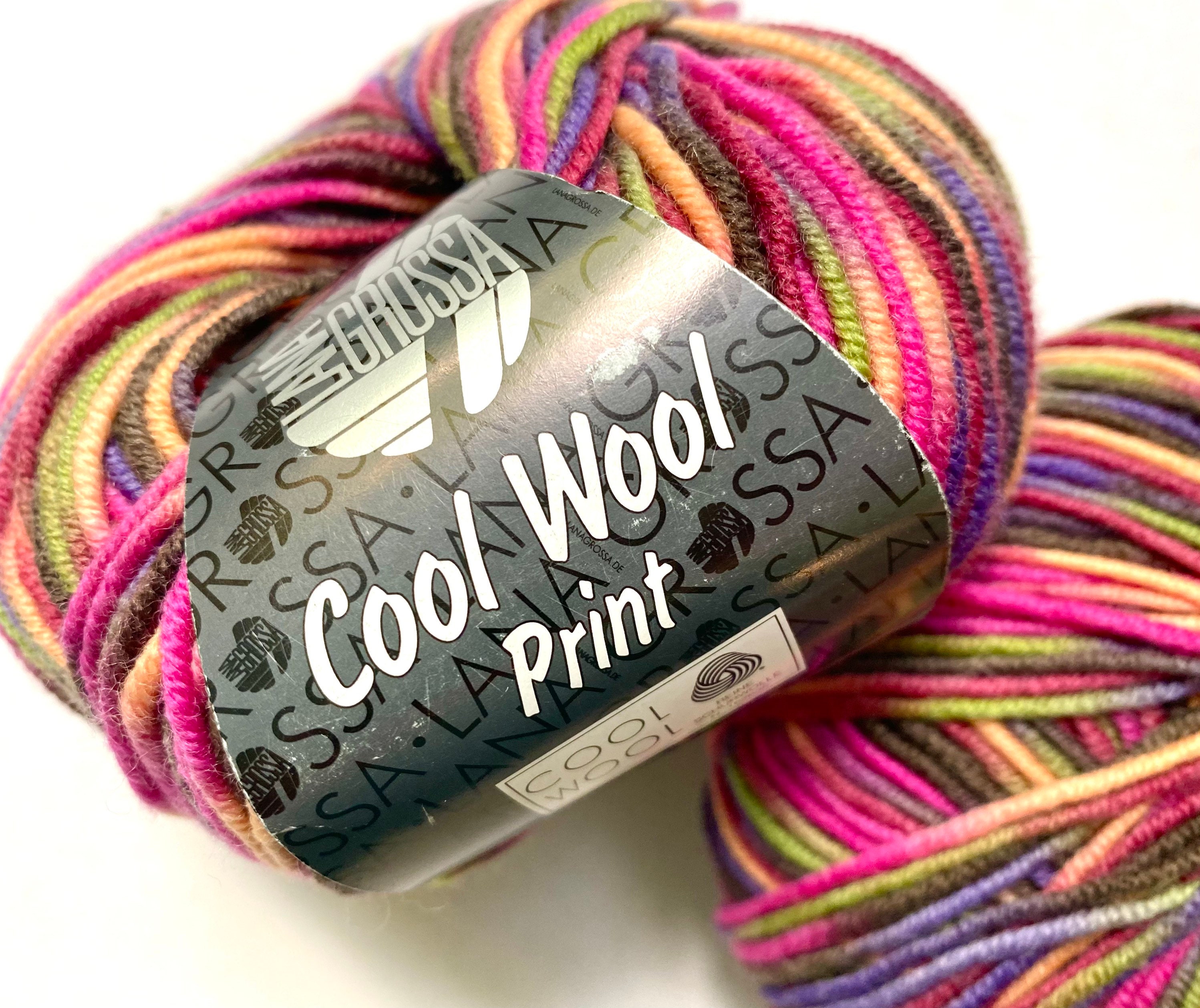 55% Lana Grossas Cool Wool Print Wool Yarn Sport - Etsy Denmark