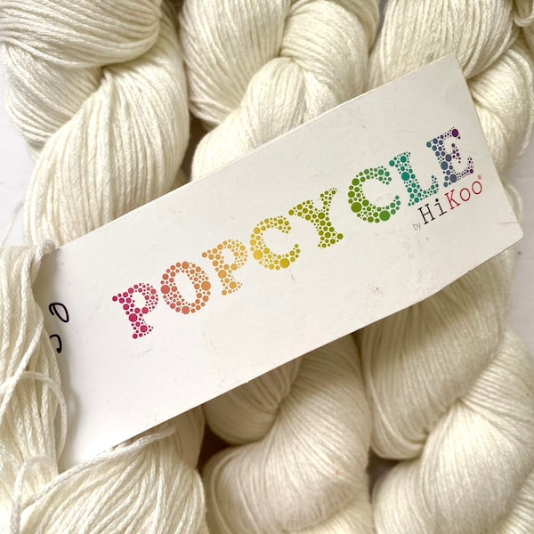 40% Off HiKoo Popcycle Yarn Recycled Plastic Bamboo Fingering Yarn 305 Yards