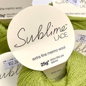 40% Off Sublime Lace Superwash Merino Yarn 383 Yards