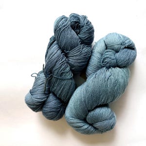 30% Off Briar Rose Fibers Sea Pearl Fingering, Merino Wool Tencel, 800yd 4oz image 6