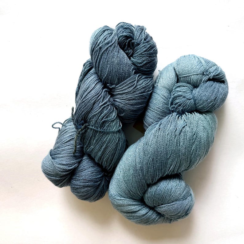 30% Off Briar Rose Fibers Sea Pearl Fingering, Merino Wool Tencel, 800yd 4oz image 6