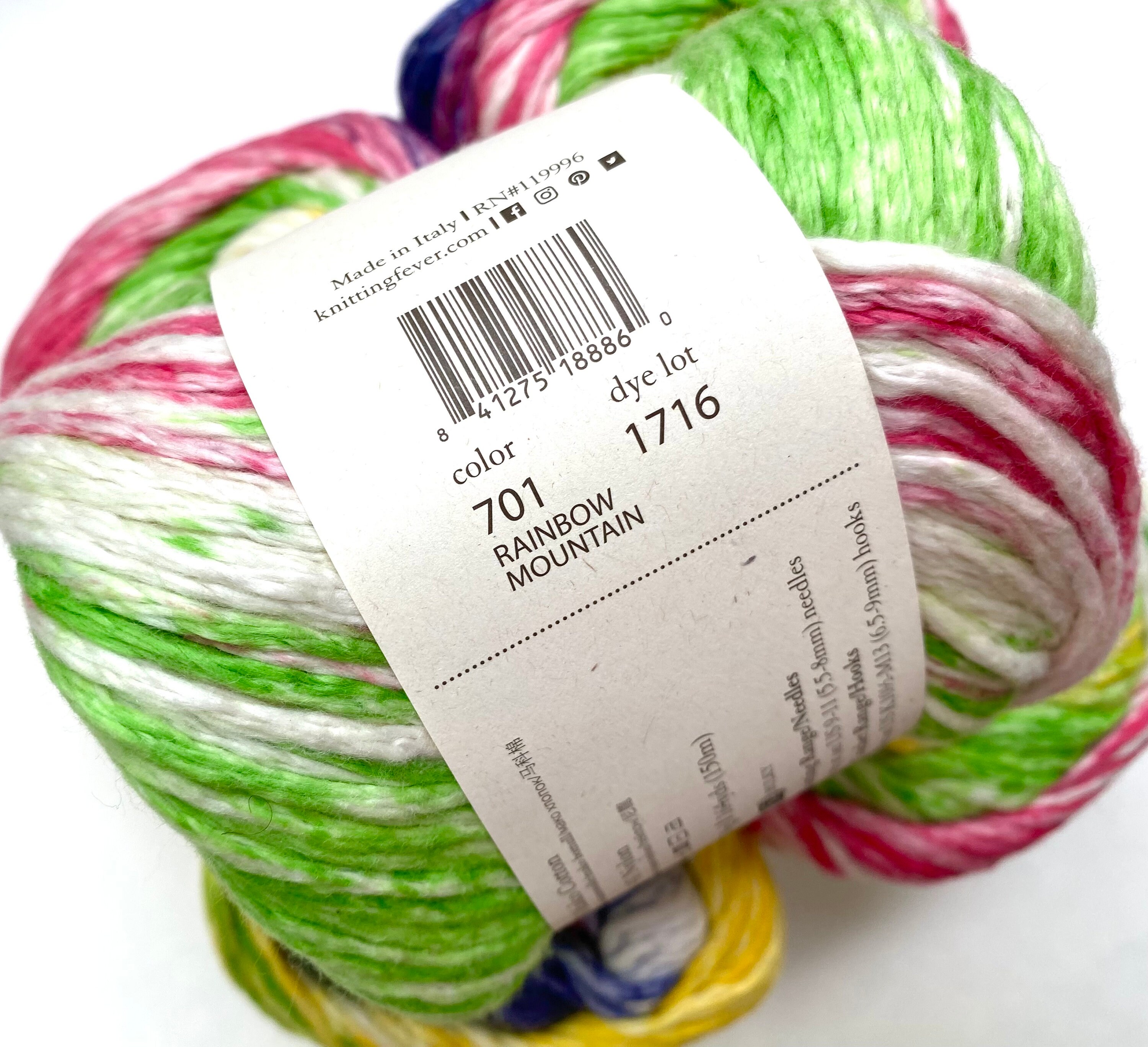 ジュニパー ムーン ファーム ニンバス ストライプ コットン ヤーン