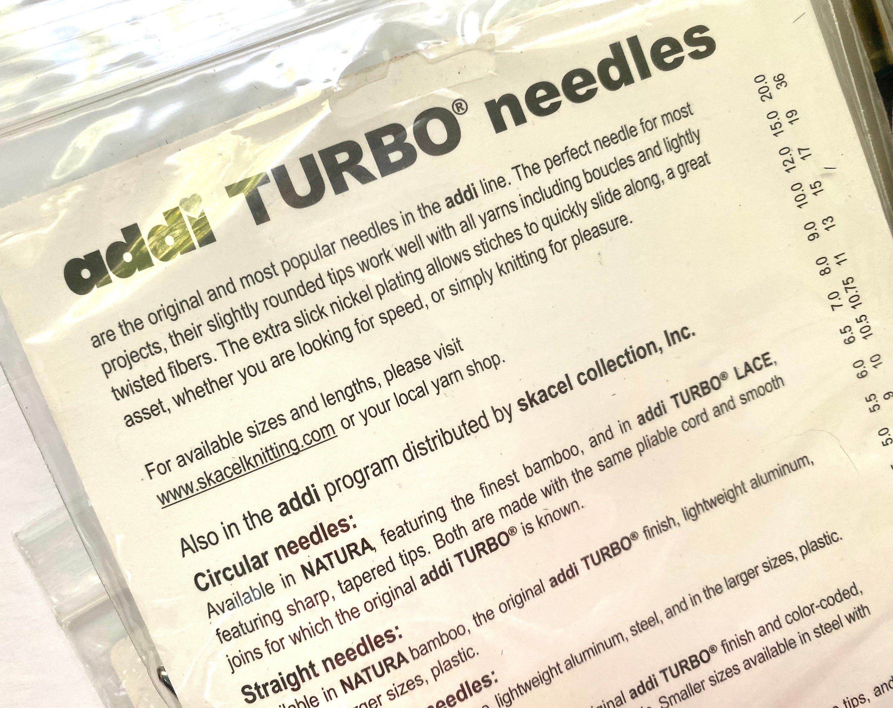 Addi Turbo 60 inch/US 8 Circular Knitting Needles at Fabulous Yarn
