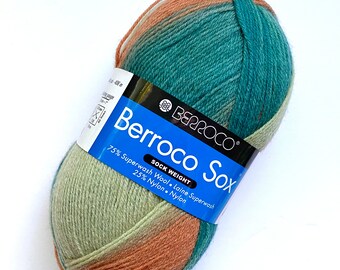 40% Off Berroco Sox Yarn Sock Wool Self Striping Fingering 440 yards