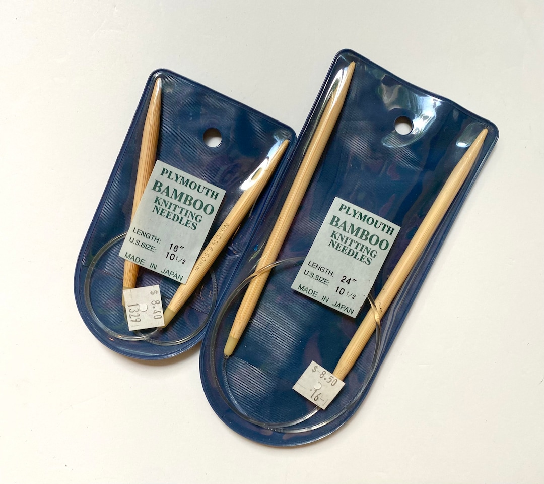40 off US 10.5 Bamboo Circular Knitting Needles Plymouth Etsy