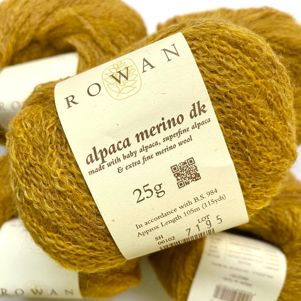 35% Off Rowan Alpaca Merino DK Yarn 115 Yards