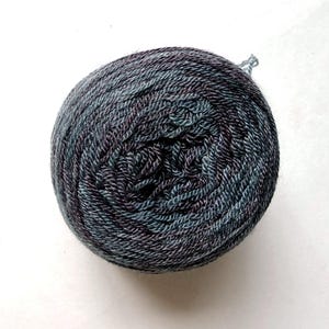 Sconto del 35% su Briar Rose Fibers Sea Pearl Fingering, Charcoal Heather — Lana Merino / Tencel Lyocell, 400 iarde / 3,8 once immagine 3
