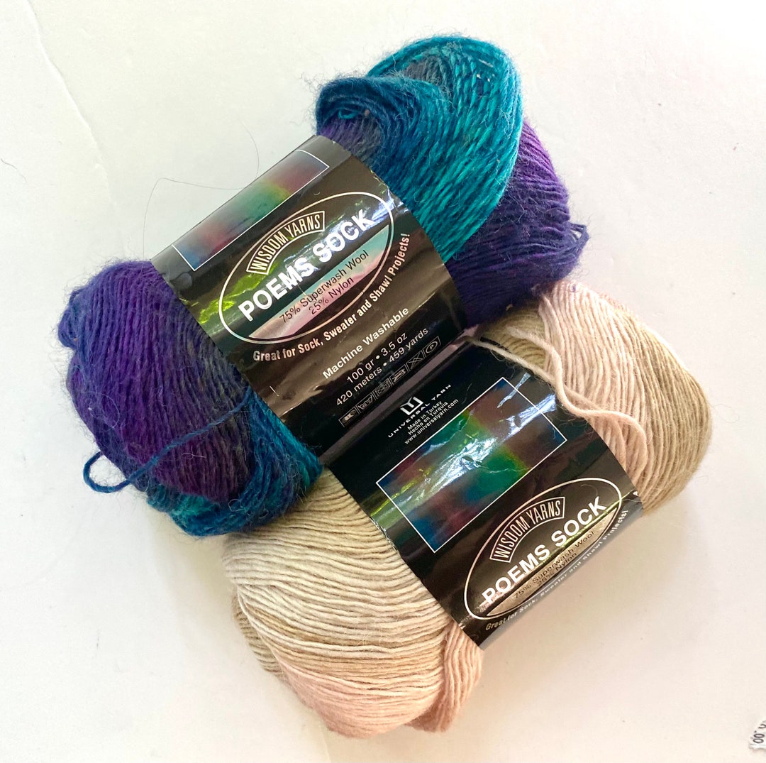 50 off Poems Sock Yarn Wool Wisdom Yarn Fingering 459 Yards Etsy