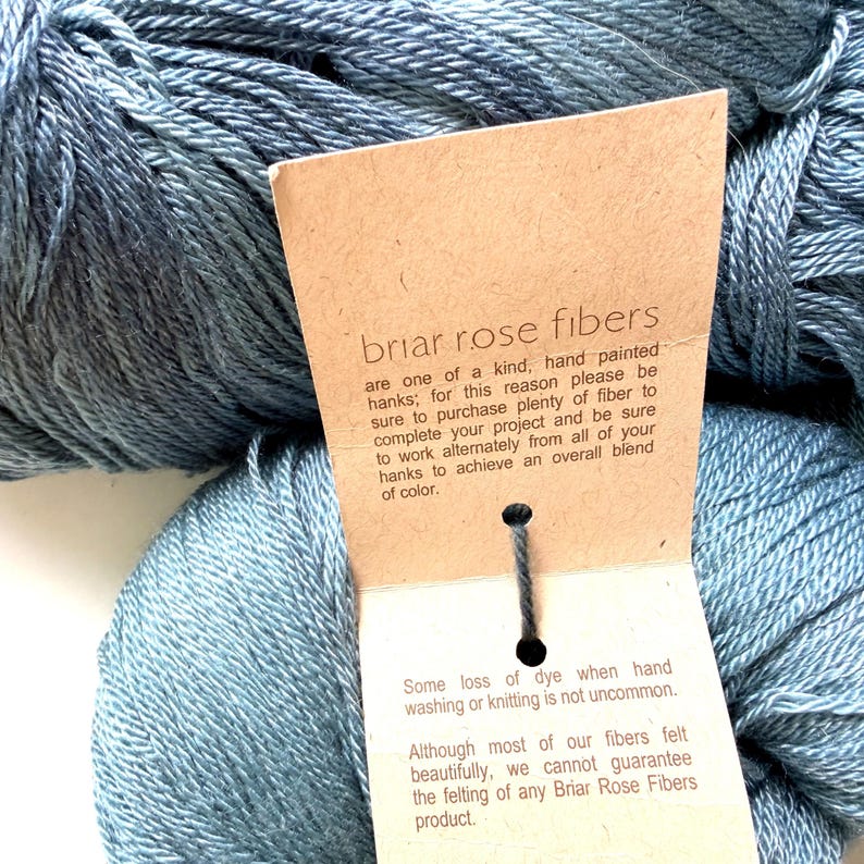 30% Off Briar Rose Fibers Sea Pearl Fingering, Merino Wool Tencel, 800yd 4oz image 5