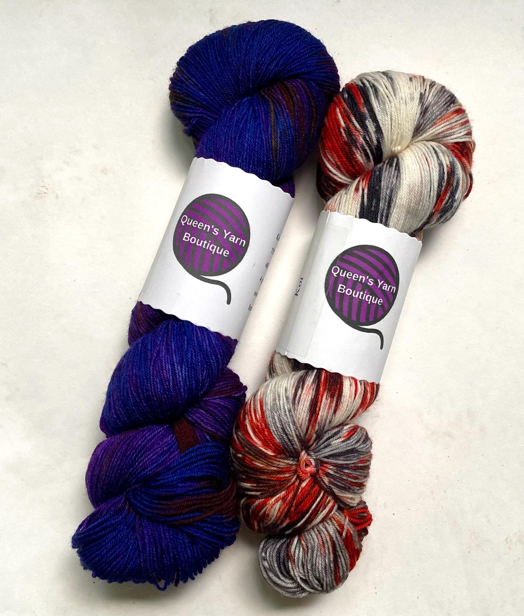 35% Off Superwash Merino Nylon Yarn Hand Dyed Queens Yarn Boutique Fingering 463 Yards