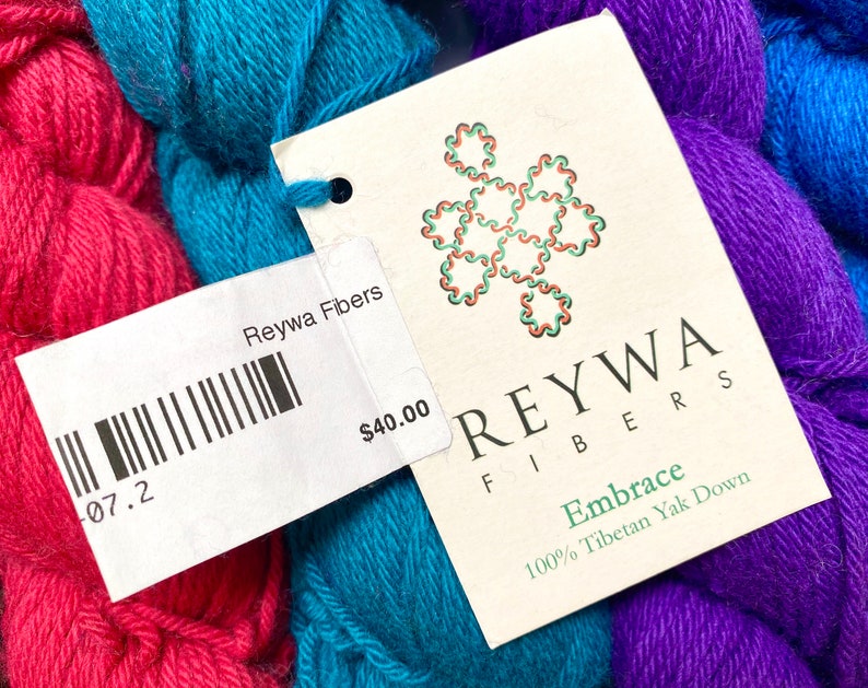 30/% Off Yak Down Reywa Embrace DK Yarn 210 Yards