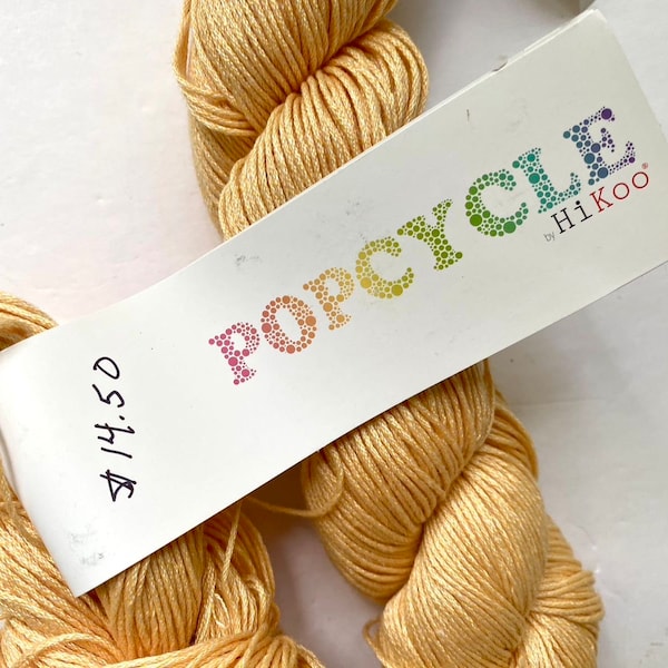 40% Rabatt auf HiKoo Popcycle Yarn Recyceltes Plastik Bambus Fingering Yarn 305 Yards