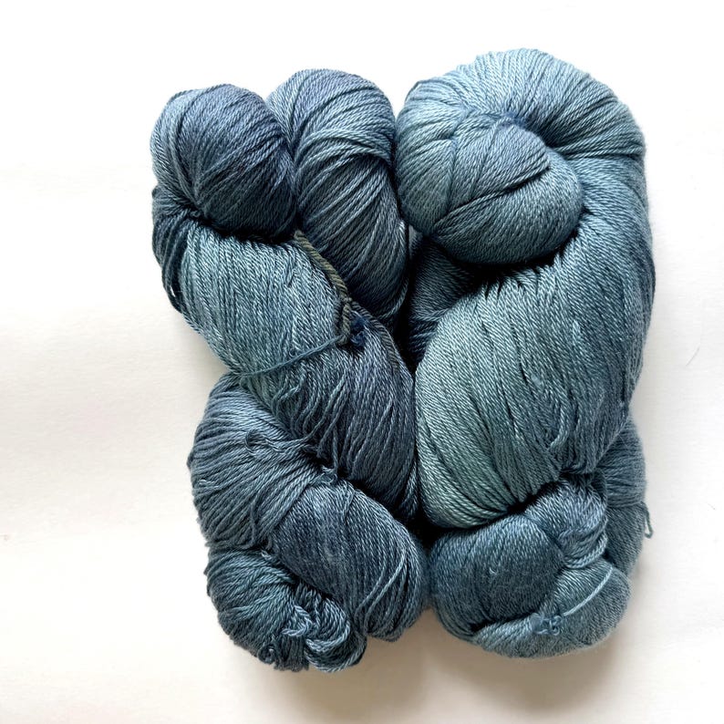 30% Off Briar Rose Fibers Sea Pearl Fingering, Merino Wool Tencel, 800yd 4oz image 3