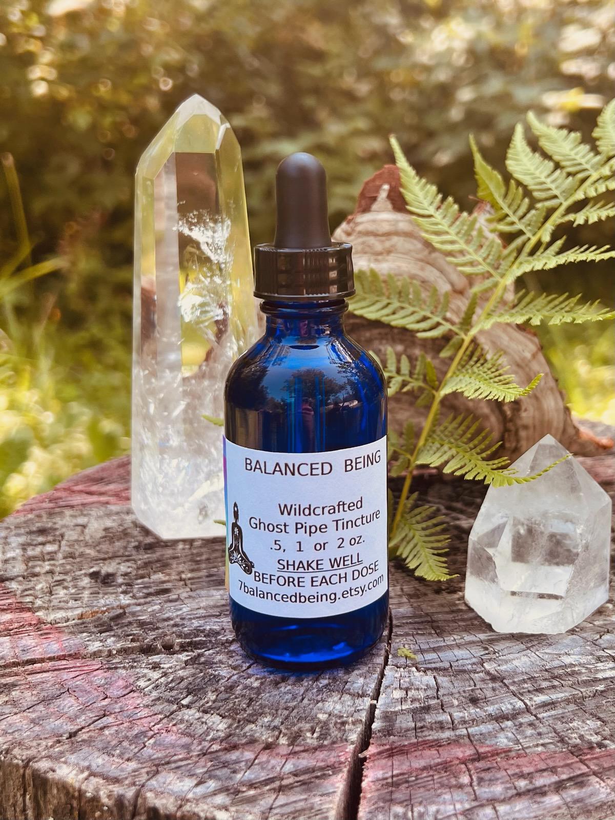 GHOST PIPE, Wildcrafted 1 or 2 oz. Glass Bottle with Dropper