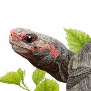 Red-footed Tortoise - 10x10 inch print by Matt Patterson