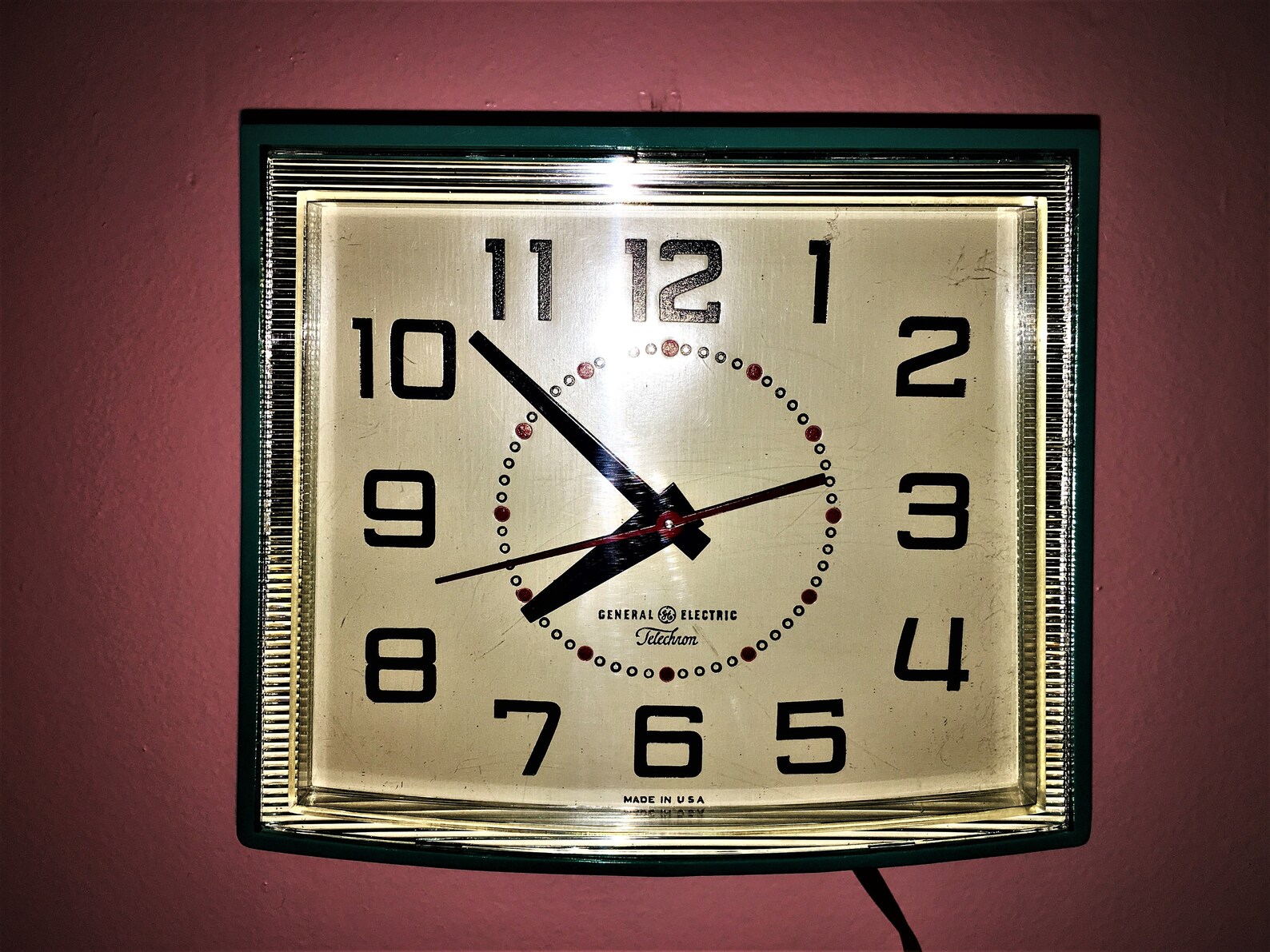 Awesome TELECHRON WALL CLOCK by General Electric w/original Etsy