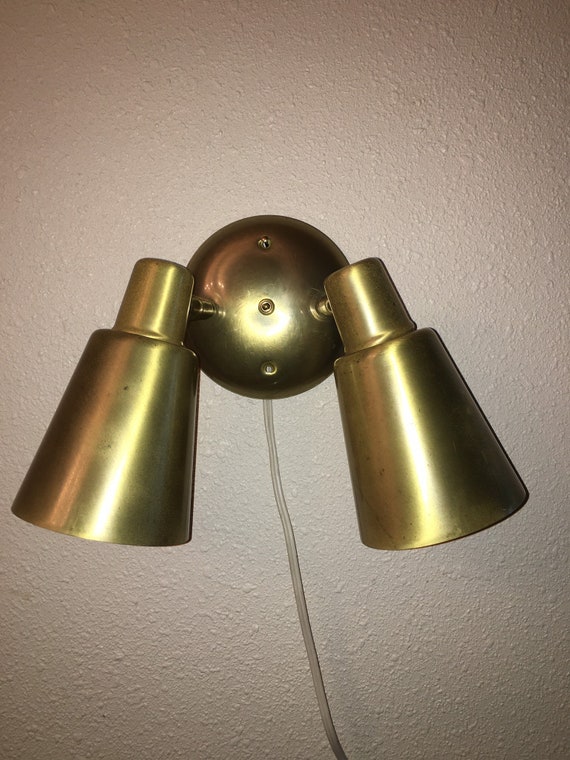Gorgeous Nos New Old Stock Dual Cone Wall Fixture By Harmony Dual Cone Wall Fixture By Harmony, Harmony House Light Fixture