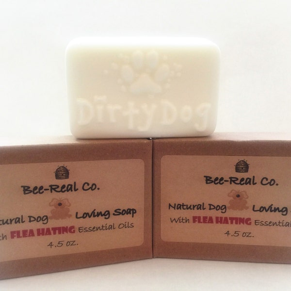 Natural Dog Loving Soap with Flea Hating Oils