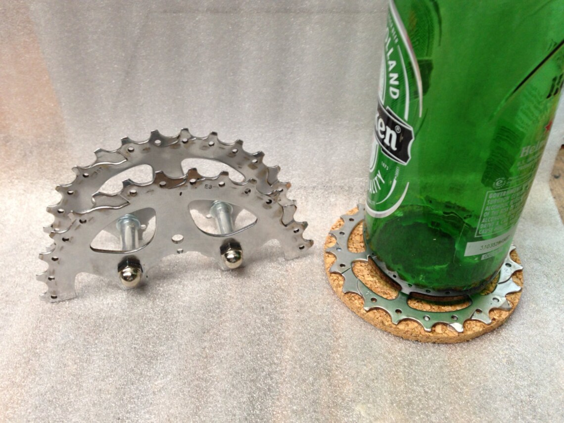 Bike Gear Coaster set with Bike Gear Holder Etsy