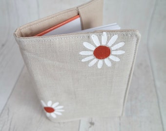 A6 daisy print notebook