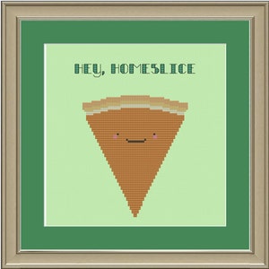 Hey, homeslice: pumpkin pie cross-stitch pattern