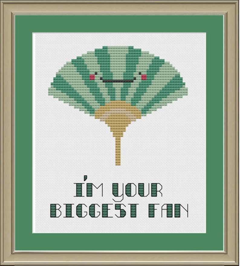 I'm your biggest fan: cute cross-stitch pattern image 1