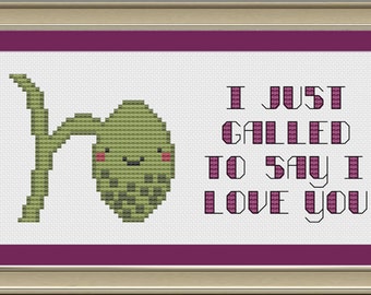 I just galled to say I love you: funny gallbladder anatomy cross-stitch pattern