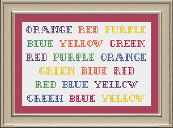 Nerdy Psychology Psychiatry Stroop Color Test Effect T-Shirt Nerdy Psychology Psychiatry Stroop Color Test Effect T-Shirt