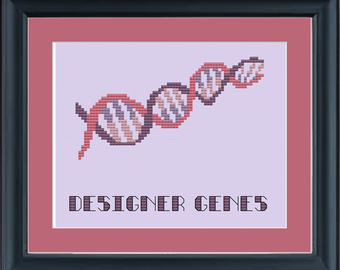 Designer genes: cross-stitch pattern