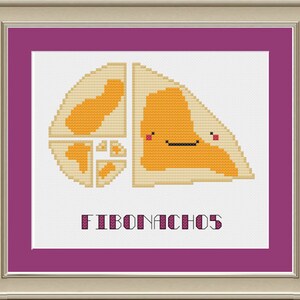 Fibonachos: nördigt mattekorsstygnsmönster