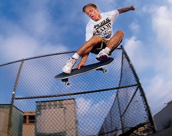 80s Skate Photo - Natas Kaupas Melonchollie - Eighties Skateboarding Photograph 18x24" Print - J Grant Brittain Skateboarding Photo